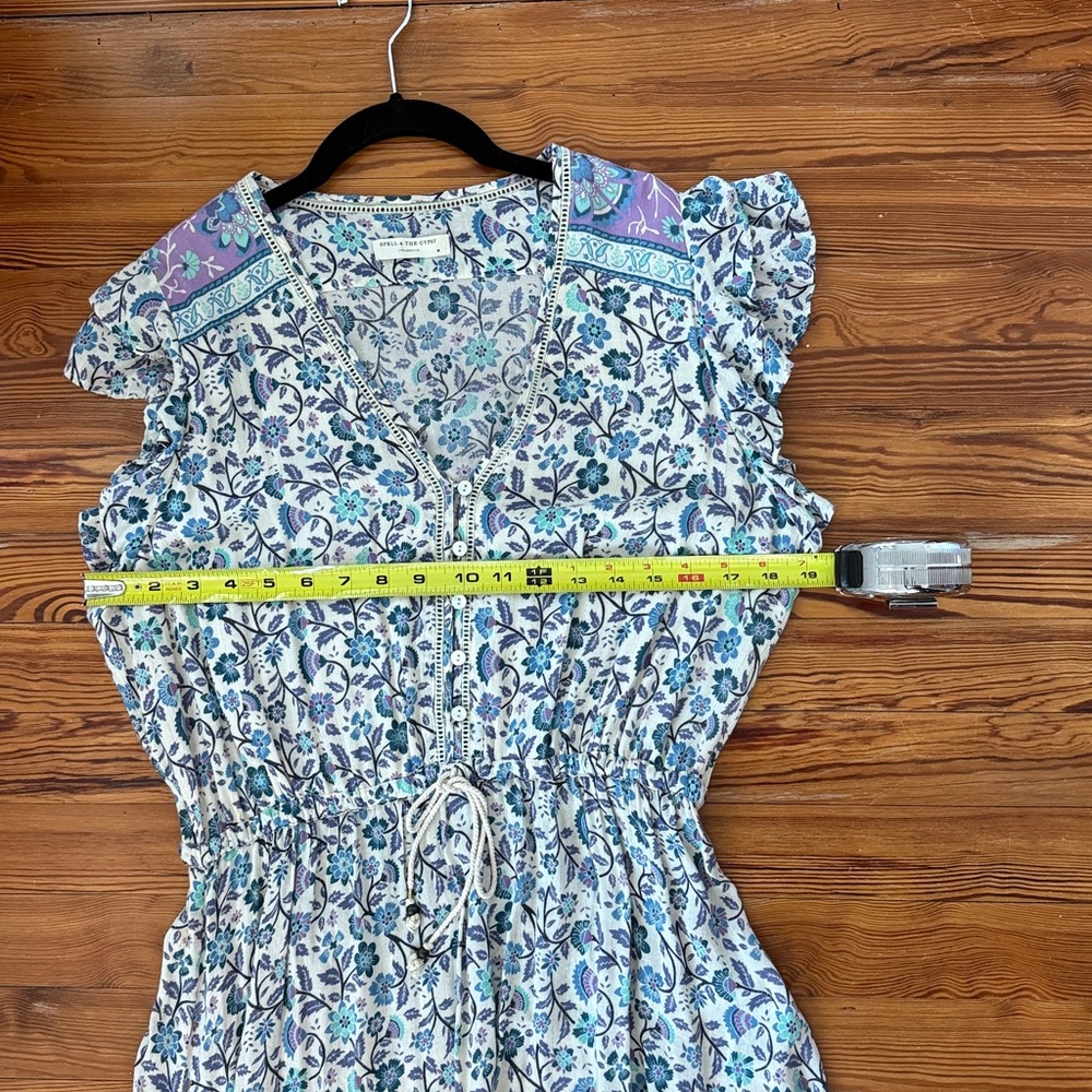 Spell Dahlia Midi Dress Dusty Blue Size Medium - Picture 15 of 16